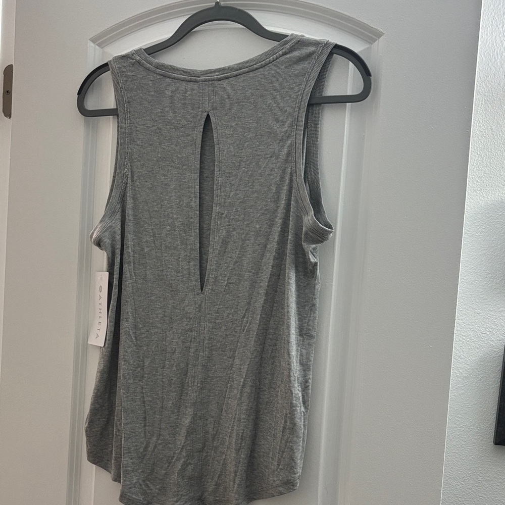 NWT Athleta With Ease Open Back Rib Tank Women’s Medium - Picture 5 of 7